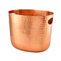Copper Finish Hammered Aluminium Wine Bucket 